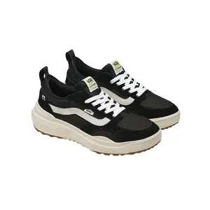 VANS UltraRange Neo VR3 Leather Shoes in Black/White, Sustainable Athletic Footwear for Comfortable Walking