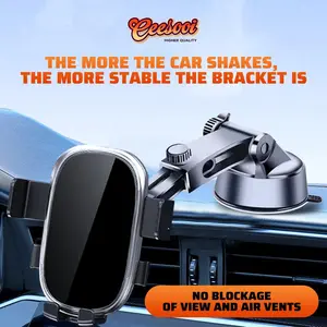 Car Phone Holder Dashboard Auto Mobile PhoneStand GPS Navigation Angle Adjustable SuctionCup Glasses Phone Support