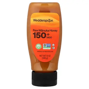 Wedderspoon Raw Manuka Honey, 150 MGO+, 12 oz (340 g)