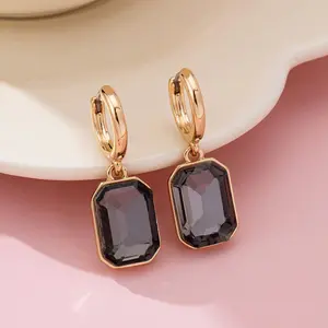 Black Emerald Earrings