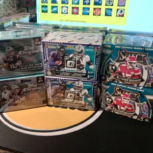 119 - NFL Mixer 2025 Topps Chrome Blaster Box(2), 2025 Select Blaster Box (2), 2025 Optic Blaster Box (2) - PYT Break #119