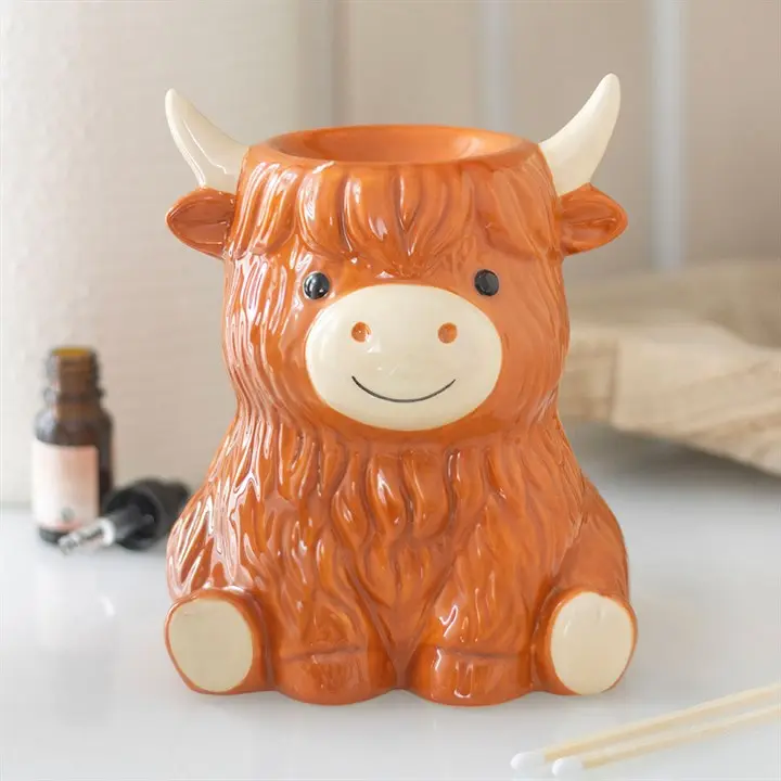 Highland Cow Tealight Wax Warmer - High Quality Wax Warmers for Wax Melts, Compatible with illuminatedbymia Gel Wax Melts, Decorative Wax Warmers for Wax Melts