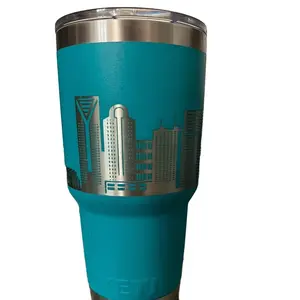Charlotte, North Carolina Skyline Engraved YETI