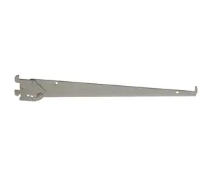 212 MAIN 14 in. Tap-in Style Shelf Bracket - 5 Positions, Adjustable Angle, Spring-Loaded, Chrome Finish, Universal Slot, Adjustable Shelf Support, Five Positions