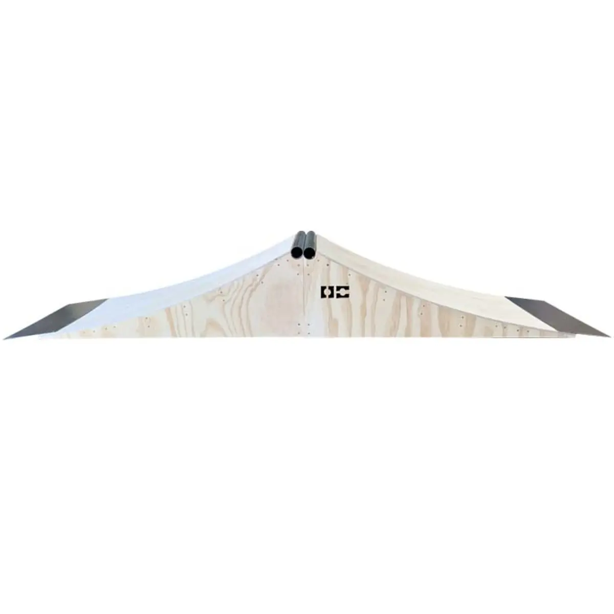 Micro Spine Quarter Pipe Skate Ramp Kit by OC Ramps - Works for BMX, Rollerskates & Scooters