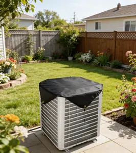 Universal Air Conditioner Cover – Heavy Duty Waterproof & Dustproof Mesh Protector, Outdoor Home AC Shield for Patio, Garden & HVAC Units, Easy Fit, Protects Against Dust, Rain & Weather Damage Resistant Central Air Conditioning