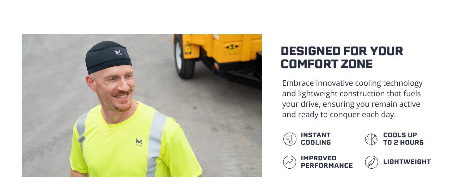 MISSION Cooling Helmet Liner - Lightweight & Breathable - Cools Up to 2 Hours - UPF 50 Sun Protection - Machine Washable