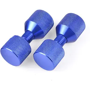 1-1/8" Two Hole Pins Pipe Fitter 6061 Aluminum Lightweight Construction 2 Hole Pins for Pipe Fitting with Anodized Oxide Finish Blue 2PCS