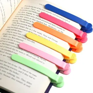 EasyClip Silicone Bookmark: Minimalist blankpage markers that automatically remember yourpage. Perfect Gift for Book Lovers