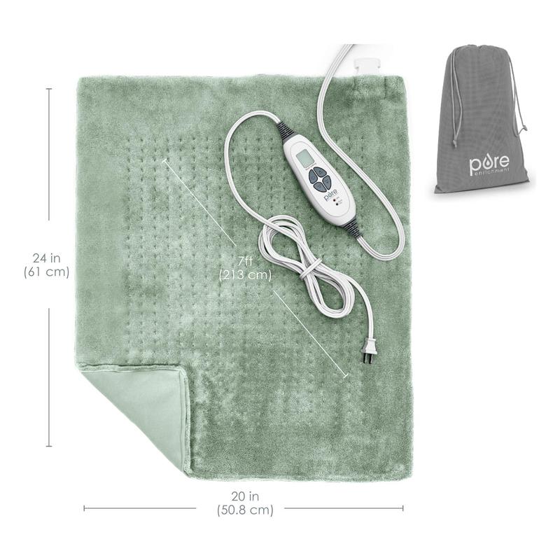 Pure Enrichment Weighted Warmth Extra Wide Heat ing Pad