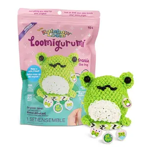 RAINBOW LOOM Loomigurumi Frankie the Frog Loom Kit with Premium Rubber Bands & Charms for Beginners and Crafters