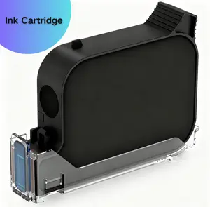 Fast Dry Ink Cartridge for Handheld Printer 42ML Precision Printing on Glass Cardboard Aluminum Plastic 12.7mm Printhead