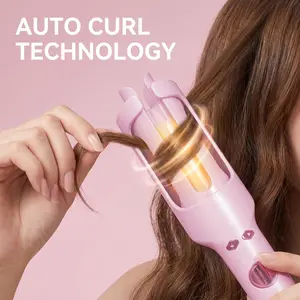 Viral Automatic Rotating Curling Iron 30mm Beach Waves Curler Cool Airflow Anti-Frizz Hair Waver Volumizing Egg Curling Wand Fast Heating No Damage Hair Styler for Bouncy Waves TikTok Made Me Buy It Summer Travel Must-Have Gift for Mom