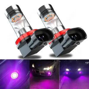 Compatible for Infiniti G37 Fog Light Bulbs 2011 2012 2013, H8 H9 H11 Fog Lights, Purple Fog Lamps DRL Turn Signals Lights for Off Road, 1:1 Size, Pack of 2