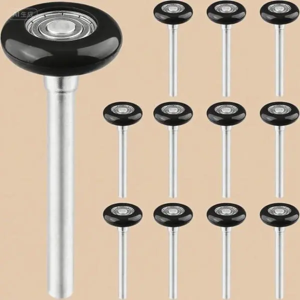 12-Pack Rollers for Garage Doors - High Performance, 1.8 in Durable Nylon Material, Reinforced 6200zz Sealed Bearings, Quiet Operation, Sturdy Housing, 160-lb Load Test, Smooth Rolling Replacement Parts, Compatible with Residential & Commercial Doors