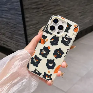 1 piece of gengar phone case cover, fashionable and creative trendy Protective iPhone phone case, 2-in-1 double-layer material, dopamine color matching, suitable for iPhone 17 Pro Max, compatible with iPhone 7-17 series/Pro/Pro Max/Plus/Air/E/X/XS/XR
