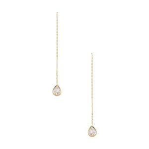 Ettika Crystal Drop Earrings in Gold
