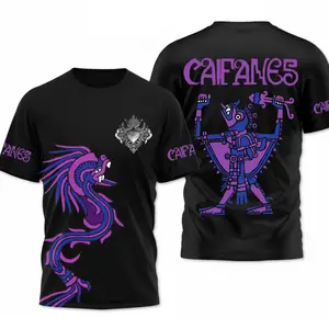 CAIFANES EN LIMA 2026 Rock Mexico Band 3D AOP T-Shirt