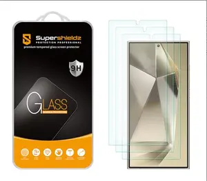 Supershieldz (3 Pack) Designed for Samsung (Galaxy S24 Ultra) Tempered Glass Screen Protector, Anti Scratch, Bubble Free