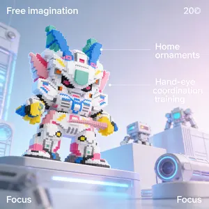 Ocean Starry Bear Series Creative Building Blocks Model, 1451pcs, Original Authentic, New 2026 Size, Gift Idea, DIY Craft Decor