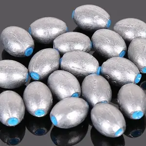 Plastic Olive Shape Fishing Weight Set, Multi-Weight Models, Hollow Lead Weights, No Line Damage, Long Cast Fishing Gear, Fishing Tackle, Fishing Accessories