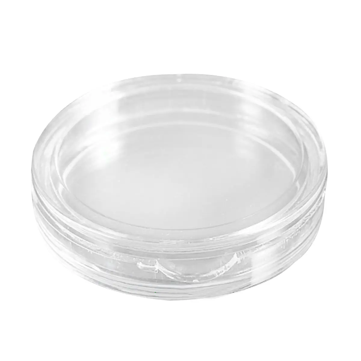 Household Appliance Parts & Accessories Organiser - 10-Piece Set, Single-Layer 25mm Round Transparent Plastic Coin Capsules with Lids for Coin Storage