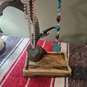 Real Deer Antler Jewelry Hanger Organiser Racks