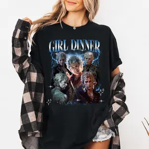 Astarion Baldurs Gate 3 T-Shirt Girl Dinner Unisex Astarion Baldurs Gate 3 T-Shirt Girl Dinner Unisex