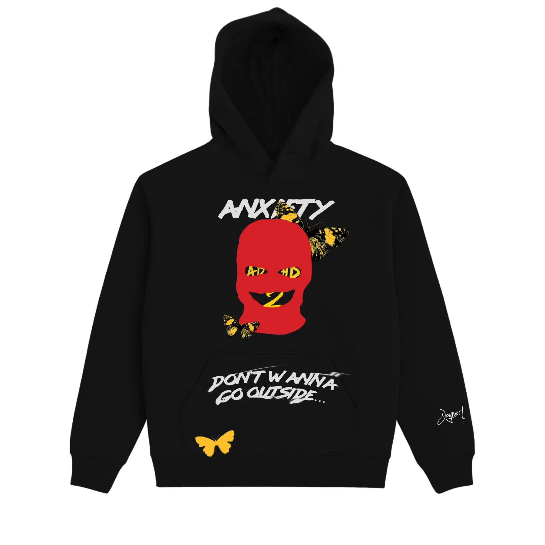Red Mask Anxiety Hoodie