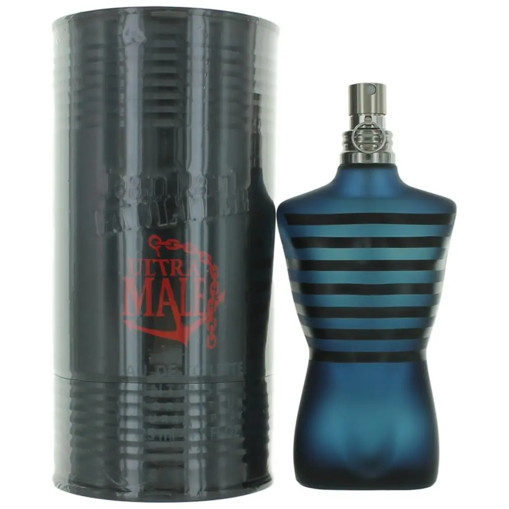 Ultra Male Eau de Toilette Intense Spray, a Citrus-Spice Men's Fragrance with Bergamot and Black Vanilla Notes, 4.2 oz, Spray Bottle, Bold Fragrance, Fragrances Perfumes