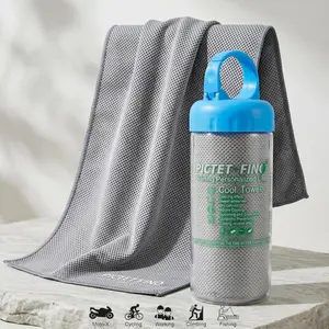 Hyper-Evaporative Microfiber Cooling Towel for Women & Kids - 30"x90" Quick-Drying Breathable Towel with Waterproof Pouch & Clip, Long-Lasting Instant Deep Chill for Gym & Golf