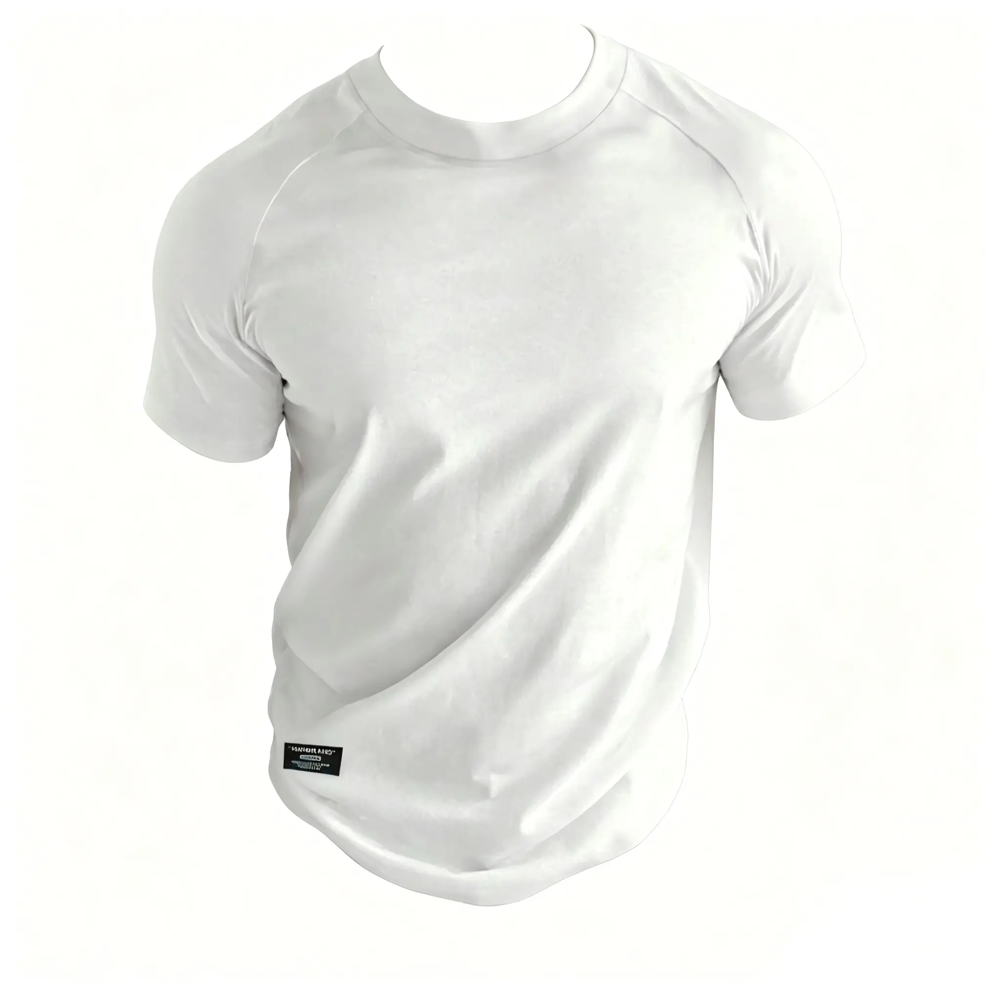 Men's Athleisure T-Shirt - Solid Crew Neck, Slim-Fit, Ultra-Soft Stretch & Dry-Fit Fabric for Gym Fitness and Daily Wear, Athleisure Clothes, Fitness Athletic Streetwear, Exercise Activewear