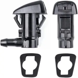 2 Pack Windshield Washer Nozzle Sprayers Kits Replacement for 2005-2016  Grand Cherokee 55079049AA 2005-2010 Pontiac G6 2005-2013 Chevy Malibu Chrysler Windshield Nozzle 55372143AB, 47183