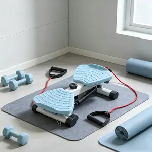Indoor Aerobic Stepper with Adjustable Resistance & Non-slip Pedals