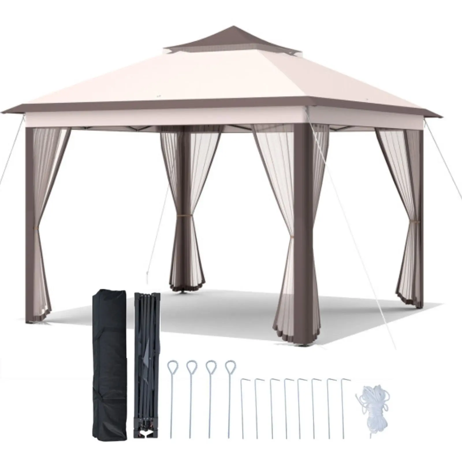 11 FT, WITHOUT Center Lock, Beige