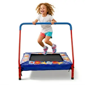 36-Inch Indoor Toddler Trampoline – Foldable Mini Trampoline for Kids Aged 2–6, ASTM Certified, Safety Pad, Suitable for Indoor & Outdoor Use, Unisex