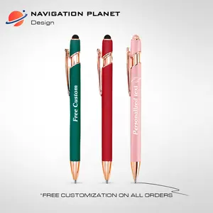 Ballpoint Pens, Free custom 3 Pcs  Black Ink Retractable Pens Smooth  for Bible Study, Journaling Notes – Cute Office School Supplies – Gifts for Girly Nursing Teacher Women writing