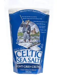 Celtic Sea Salt, Light Grey Pouch, 8 oz