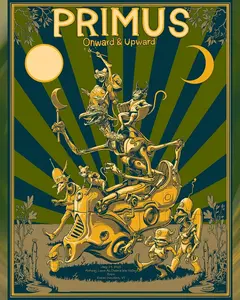 Primus Live Poster: Onward & Upward Tour 2025