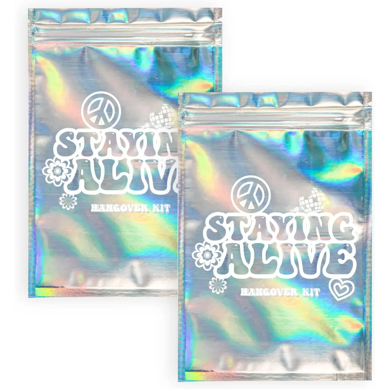 Stayin' Alive Bachelorette Party Hangover Kits (10 Pack) | Last Disco Hangover Kit Bags | Bachelorette  Kit | 21st Birthday Hangover Kits I Bachelorette  Kit