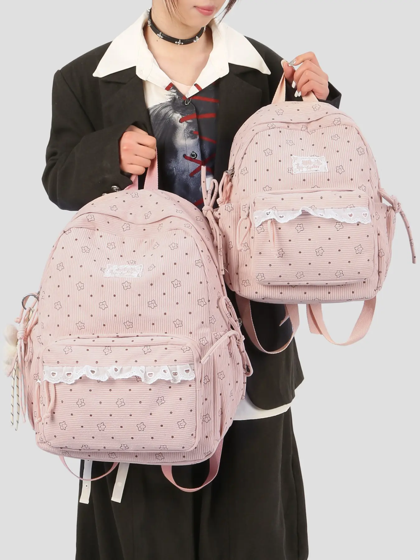 College Style Casual Printed Kawaii Versatile Backpack for Girls, Youth Backpack, School Backpacks, Cute Lightweight Travel Bag, Ideal for High School Students, Perfect for Shopping and Daily Use