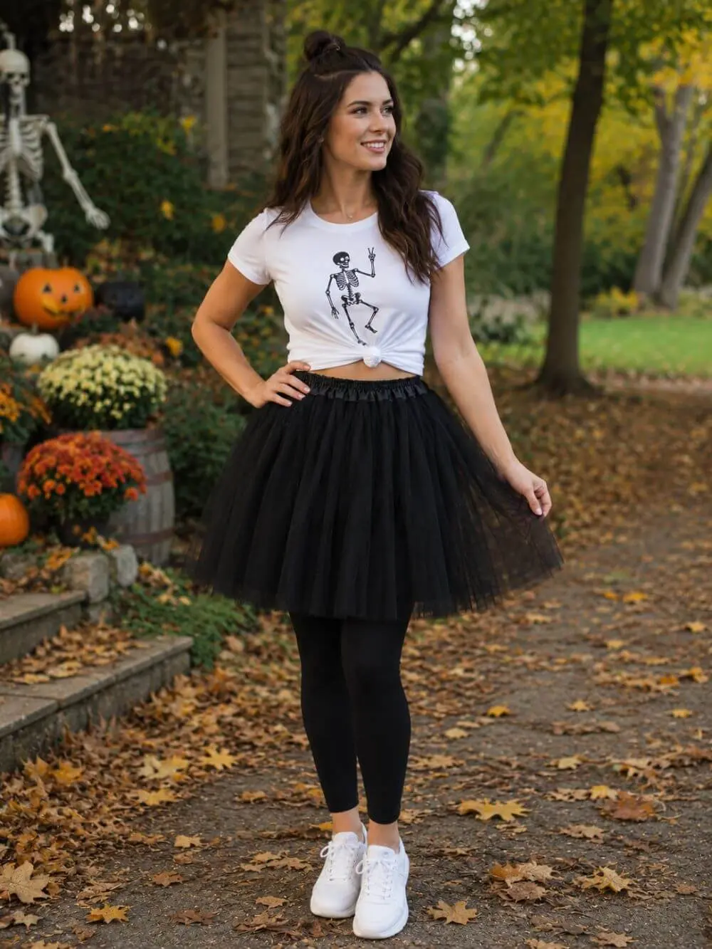 Black Tutu Skirt for Adult, Women, Plus Sizes – 3-Layer Tulle Ballet Skirt for Halloween Costume, 5K Running, Dress-Up, Ballet Dance, & Cosplay Ballroom Skirt