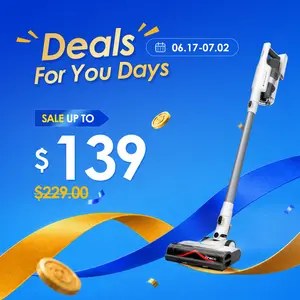 TINECO A30S Handheld Cordless Vacuum Cleaner, 160W Powerful Suction, 60-Minute Runtime, 1L Larger Dustbin, Rechargeable Lightweight Versatile Home Cleaner, ZeroTangle Brush, PureCyclone Tech, LED Headlight