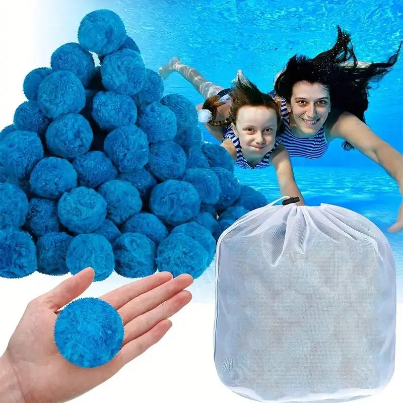 Pool Filter Ball, Reusable Pool Filter Ball, Efficient Alternative To Sand Filters, Sustainable for Multiple Seasons