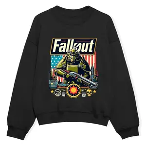 Brotherhood Of Steel Sweatshirt Retro Gaming Appeal Game Tv Series Power Armour Perfect Gift For Gamer Fans Unisex M Hoodied Hoodie & Sweater for All