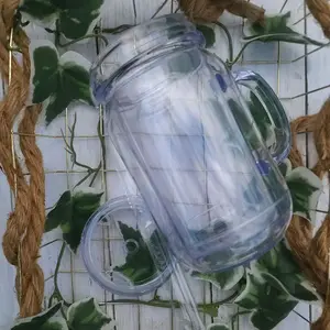 20 oz MASON JAR Acrylic Snowglobe-Customize Your Way