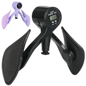 Hip Inner Thigh Exerciser with Light/Heavy Resistance Options, Pelvic Floor Trainer, Compact Home Workout Equipment for Postpartum