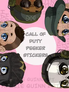 Call of Duty Modern Warfare Vinyl Peeker Stickers