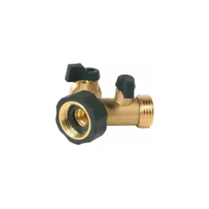 Camco Manufacturing Inc 20123 Y Hose Shut Off Valve- Brass