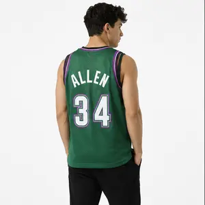 Men's Milwaukee Basketball #34 Sharp Shooter Kelly Green 1996-97 Retro Fan Jersey